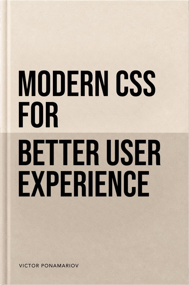 Modern CSS for Better User Experience book cover