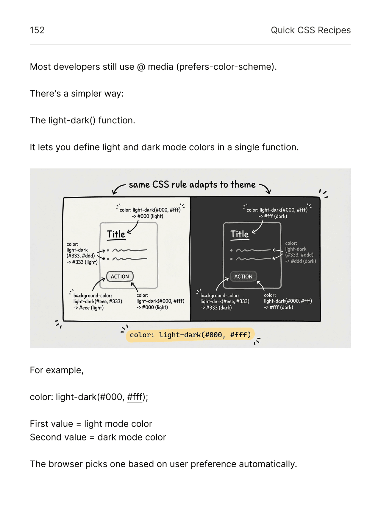 Light and dark mode sample