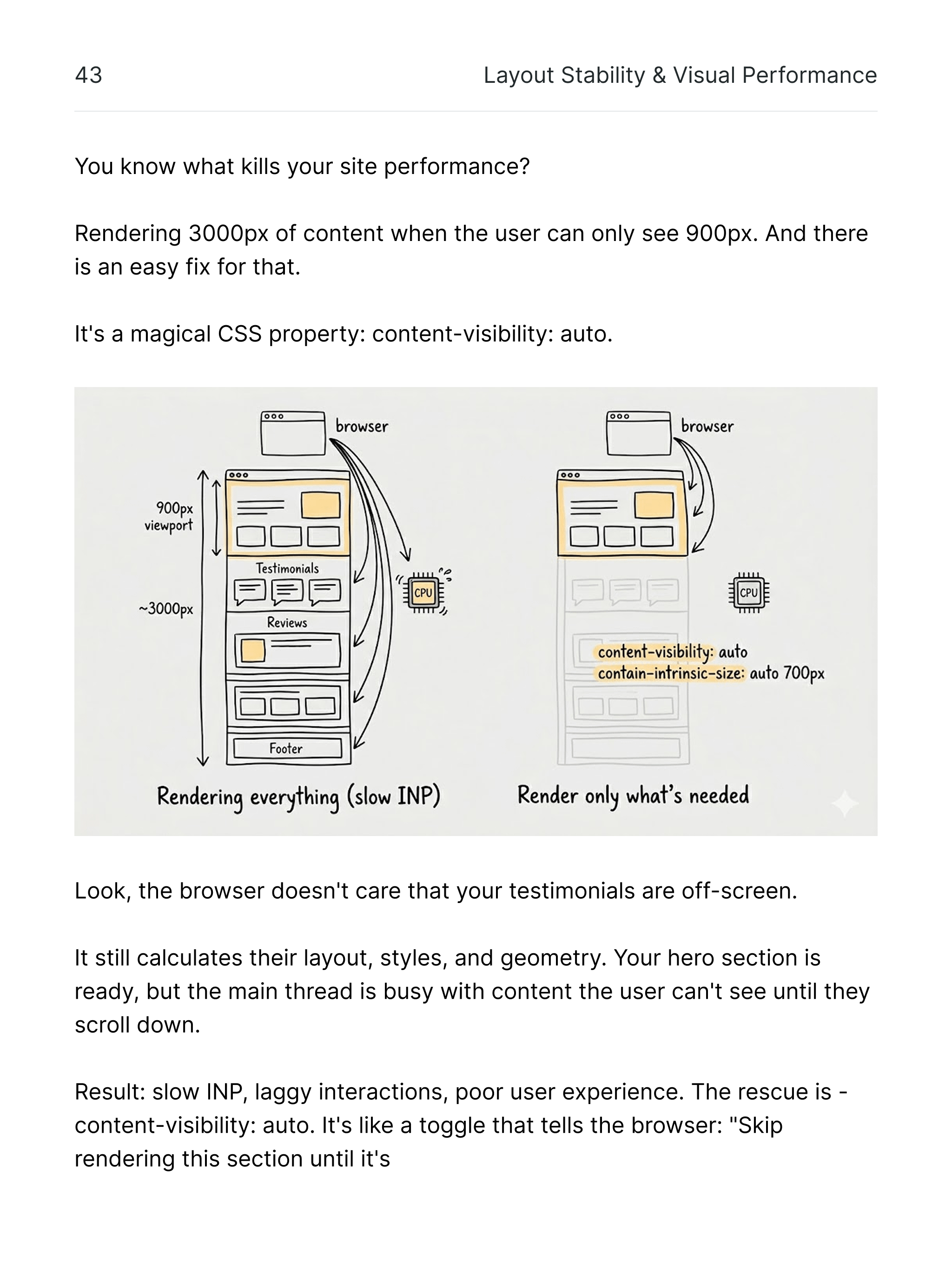 Content visibility sample