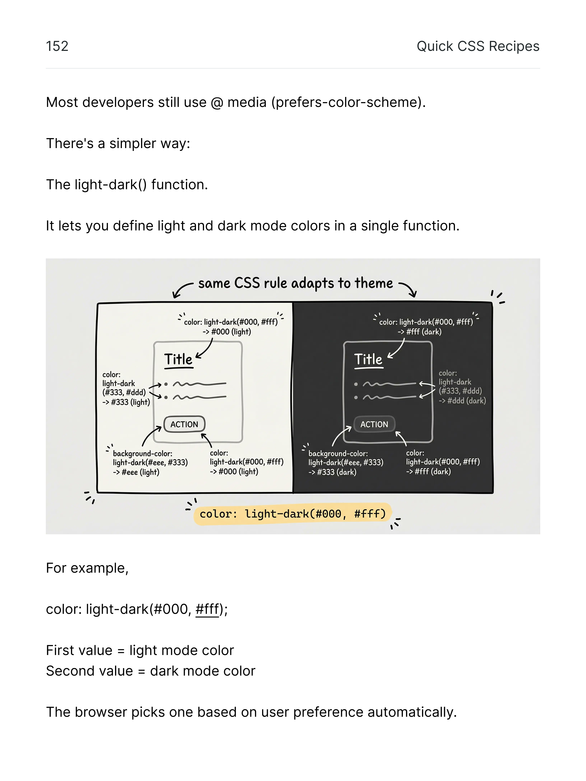 Light and dark mode sample